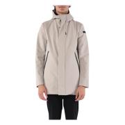 Winter Thermo Jas met Capuchon en Rits RRD , White , Heren