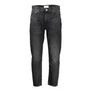 Blauwe Denim Jeans met 5 Zakken Calvin Klein , Black , Dames