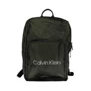 Groene Polyester Rugzak met Laptopvak Calvin Klein , Green , Unisex