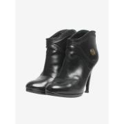 Pre-owned Leather boots Gucci Vintage , Black , Dames