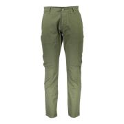 Groene Herenbroek, 5 Zakken, Knoop en Rits, Logo Dockers , Green , Her...