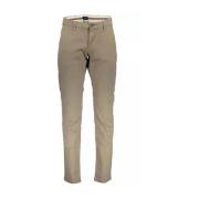 Beige Katoenen Jeans Broek Gant , Beige , Heren