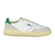 Sportieve witte vetersneakers met logo GAS , White , Heren