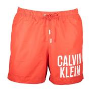 Rode Heren Zwembroek met Zakken Calvin Klein , Red , Heren