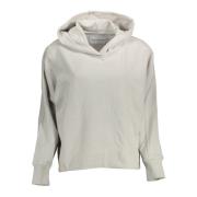 Grijze hoodie met print en logo Calvin Klein , Gray , Dames