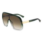 Stijlvolle zonnebril in bruine tint Dsquared2 , Black , Unisex