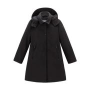 Zwarte Synthetische Jas voor Dames Woolrich , Black , Dames