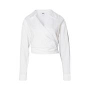 Valentina Wrap Shirt in Wit Obey , White , Dames