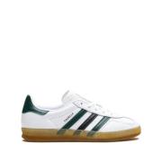 Gazelle Indoor Wit Groen Sneakers Adidas , White , Dames