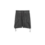 Unisex Nylon Shorts in Zwart A Paper Kid , Gray , Heren