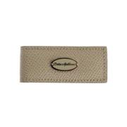 Beige Leren Magneetgeldclip Dolce & Gabbana , Beige , Heren