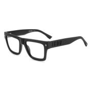 Iconische Bril in Kleur 003 Dsquared2 , Black , Unisex