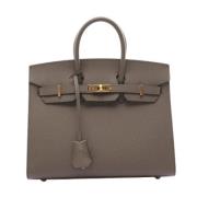 Pre-owned Leather handbags Hermès Vintage , Brown , Dames