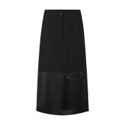 Zwarte Stijlvolle Rok Moschino , Black , Dames