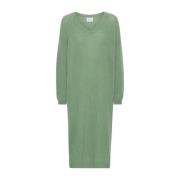 Groene Gebreide Jurk Silja Stijl American Dreams , Green , Dames