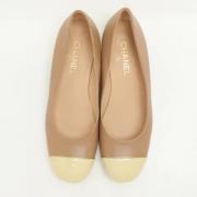 Pre-owned Leather heels Chanel Vintage , Brown , Dames