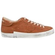 Lage Top Sneakers in Cognac Philippe Model , Brown , Heren