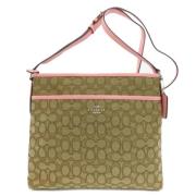 Pre-owned Canvas shoulder-bags Coach Pre-owned , Beige , Dames