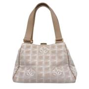 Pre-owned Fabric totes Chanel Vintage , Beige , Dames