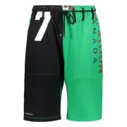 Katoenen Bermuda Shorts met Zakken Marine Serre , Green , Heren