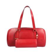 Pre-owned Leather louis-vuitton-bags Louis Vuitton Vintage , Red , Dam...