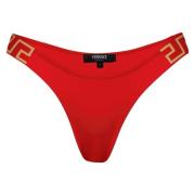 Rode Greca Bikini Broekje Versace , Red , Dames