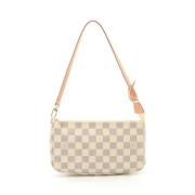 Pre-owned Leather louis-vuitton-bags Louis Vuitton Vintage , White , D...