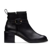 Zwarte enkellaarsjes voor vrouwen Clarks , Black , Dames