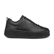 Zwarte Vrijetijdssneakers voor Vrouwen Geox , Black , Dames