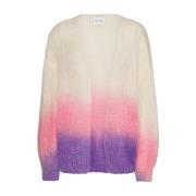 Mohair Cardigan Pink/Lilac Ombre American Dreams , Multicolor , Dames