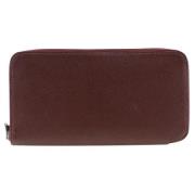 Pre-owned Leather wallets Hermès Vintage , Red , Dames