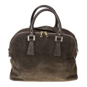 Suède Unisex Tas met Dubbele Compartimenten Avenue 67 , Brown , Dames