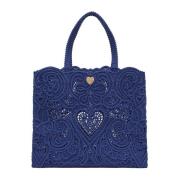 Beatrice Kant Tote Tas Dolce & Gabbana , Blue , Dames