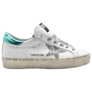 Wit Zilver Aquamarijn Sneakers Golden Goose , White , Dames