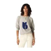 Heather Grey Sweatshirt met Raglanmouwen Ba&Sh , Gray , Dames