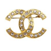 Pre-owned Metal chanel-jewelry Chanel Vintage , Yellow , Dames