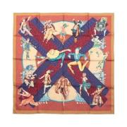 Pre-owned Silk scarves Hermès Vintage , Multicolor , Dames