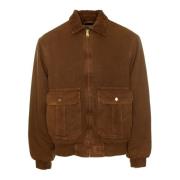 Canvasjas met geribde manchetten Carhartt Wip , Brown , Heren