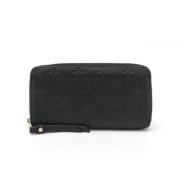 Pre-owned Leather wallets Louis Vuitton Vintage , Black , Dames