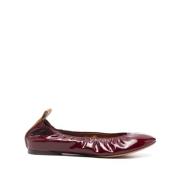 Burgundy Ballerina Schoenen Lanvin , Brown , Dames