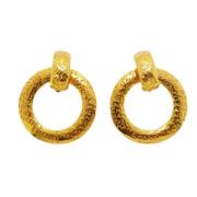 Pre-owned Metal chanel-jewelry Chanel Vintage , Yellow , Dames