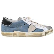 Lage Sneakers Mixage Denim Grijs Philippe Model , Multicolor , Heren