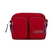 Rode Handtas Dames Tassen Ss23 Piquadro , Red , Dames