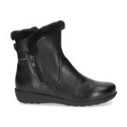 Zwarte Casual Gesloten Booties Vrouwen Caprice , Black , Dames