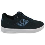 Blauwe Marine Suède Sneakers Napapijri , Black , Heren