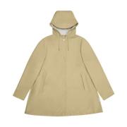 A-Line Waterdichte Jas in Zandkleur Rains , Beige , Dames