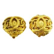 Pre-owned Metal chanel-jewelry Chanel Vintage , Yellow , Dames