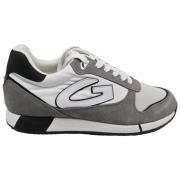 Sneakers Fresno Suede Nylon Taupe White Alberto Guardiani , Multicolor...