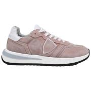 Lage Sneakers in Roze Suède Philippe Model , Pink , Heren