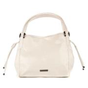 Pre-owned Leather handbags Burberry Vintage , White , Dames